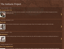 Tablet Screenshot of amharicproject.com